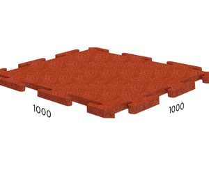 Плитка резиновая с креплением "ПАЗЛ"Rubblex