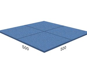 Резиновая плитка 500x500x40